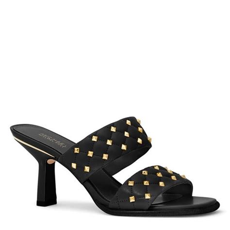 michael kors black mules|michael kors amelia mule.